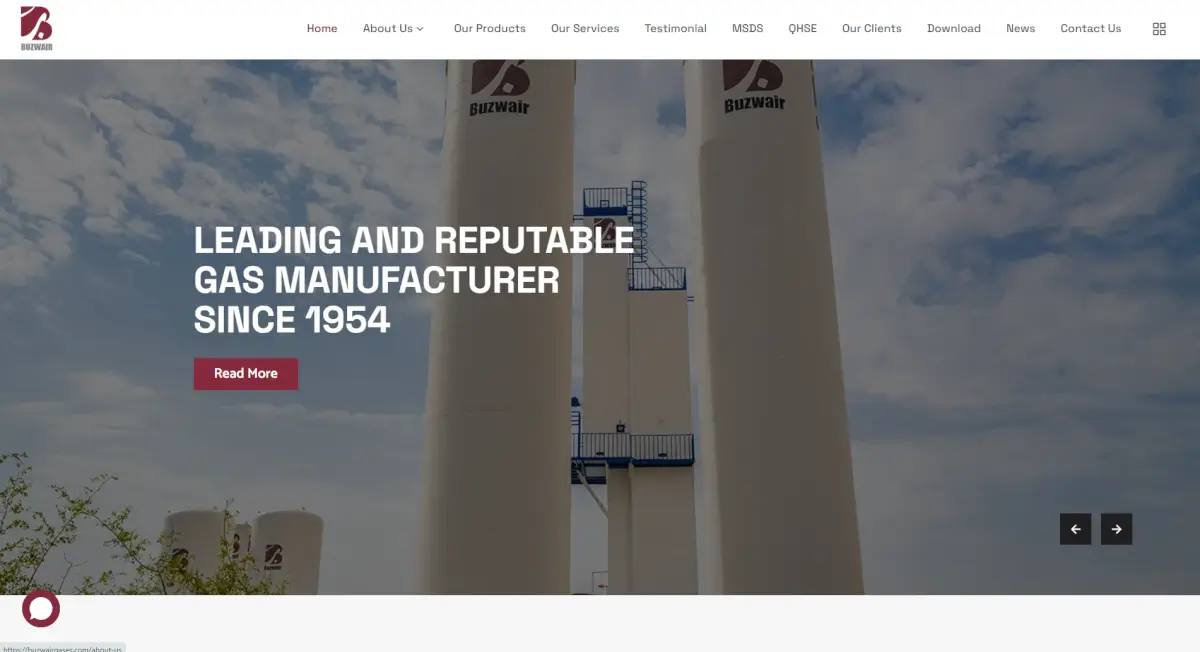Buzwair Industrial Gases Factories